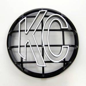 KC HiLites - KC HiLiTES 6in. Round ABS Stone Guard for Apollo Lights (Single) - Black w/White KC Logo - 7216 - Image 2