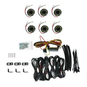 KC HiLiTES Cyclone V2 LED - Rock Light - 6-Light System - Clear - 5W Flood Beam - 91040