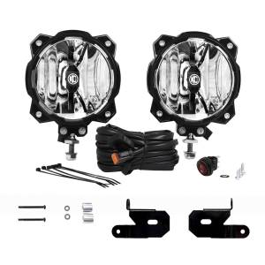 KC HiLites - KC HiLiTES 18-23 Jeep JL/JT/4xe 6in Pro6 Gravity LED Pillar Mount 2-Light Sys (20W Spot Beam) - 97111 - Image 1