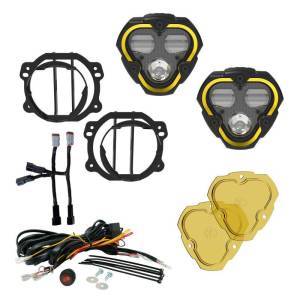 KC HiLiTES FLEX ERA 3 Dual Mode SAE Fog Lights - 2-Light Master Kit for Jeep JK/JL/JT Plastic Bumper - 97146