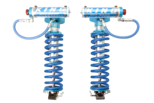 King Shocks 2005+ Ford F-250 4WD Front 2.5 Dia Remote Res Coilover Conversion w/Adjuster (Pair) - 25001-146A