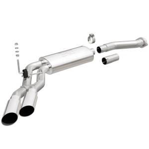 MagnaFlow 11-13 Ford F-150 Pickup Dual Same Side Before P/S Rear Tire Stainless CatBack Perf Exhaust - 15101