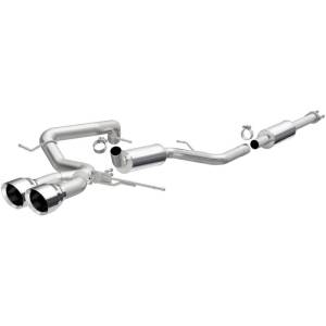 MagnaFlow 13 Ford Focus 2.0L Turbocharged ST Dual Center Rear Exit Stainless Cat Back Perf Exhaust - 15155