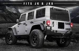 Magnaflow - MagnaFlow 07-17 Jeep Wrangler JK 3.8/3.6L Dual Split Rear Exit Black Axle-Back Exhaust - 15160 - Image 3