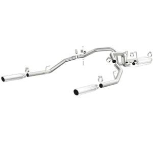 Magnaflow 09-13 Dodge Ram 1500 V6 3.6L Dual Spilt Rear Exit Polished Stainless C/B Perf Exhaust - 15249