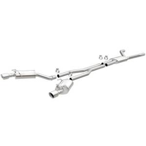 MagnaFlow Cat-Back Stainless Dual Split Rear Exit 4in Polished Tips 11-15 Chevy Camaro 3.6L V6 - 15353