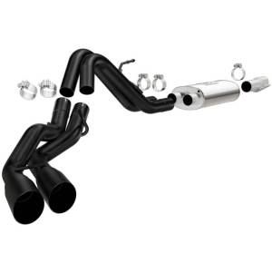 Magnaflow - MagnaFlow SYS Cat-Back 10-14 Ford Raptor 6.2L V8 2.5/3in Black Dual Same Side Exit Rear 3.5 Tips - 15366 - Image 2