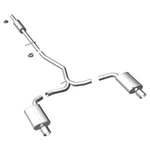 MagnaFlow 11-13 Ford Explorer V6 3.5L SS Catback Exhaust Dual Split Rear Exit w/ 3.5in SS Tips - 15467