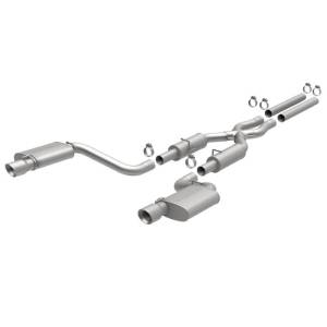 MagnaFlow 11-12 Dodge Charger SRT-8 Hemi Dual Split Rear Exit Stainless Cat-Back Performance Exhaust - 15494