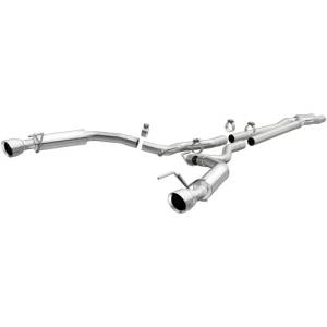 Magnaflow - MagnaFlow Cat Back, SS, 2.5in, Competition, Dual Split Polished 4.5in Tips 2015 Ford Mustang V6 3.7L - 19099 - Image 2