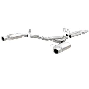 Magnaflow - MagnaFlow Cat Back, SS, 3in, Street, Dual Split Polished 4.5in Tips 2015 Ford Mustang GT V8 5.0L - 19100 - Image 2