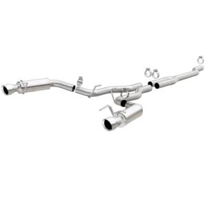 MagnaFlow Cat Back, SS, 2.5in, Competition, Dual Split Polish 4.5in Tips 2015 Ford Mustang Ecoboost - 19191