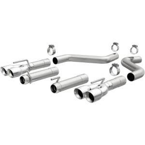 Magnaflow - MagnaFlow Axle-Back, SS, 3in, Quad Split Rear 3.5 Tips 2015 Dodge Challenger incl SRT Hellcat - 19206 - Image 2