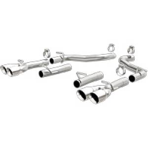 Magnaflow - MagnaFlow Axle-Back, SS, 2.5in, Quad Split Rear 3.5in Tip 2015 Dodge Challenger 3.6L V6 - 19218 - Image 2