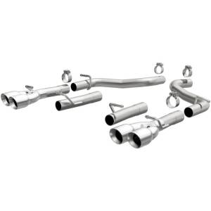 Magnaflow - MagnaFlow Axle-Back, SS, 2.5in, Quad Split Rear 3.5in Tip 2015 Dodge Challenger 3.6L V6 - 19218 - Image 3