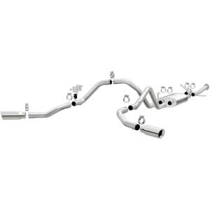 Magnaflow - MagnaFlow Cat-Back 10-15 Toyota Tundra SC LB / CC SB 4.6L/5.7L V8 SS 2.5 Dual Split Rear 4in Tip - 19232 - Image 2