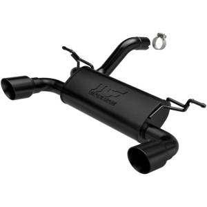 MagnaFlow 2018+ Jeep Wrangler 3.6L Dual Black Tip Axle-Back Exhaust - 19388