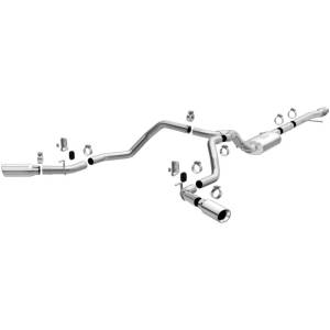 MagnaFlow 2019 Chevy Silverado 1500 V8 5.3L Street Series Dual Split Exit Exhaust w/ Polished Tips - 19473