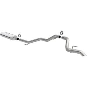 MagnaFlow 2020 Jeep Gladiator 2.5in Rock Crawler Series Single Rear Exit SS Cat-Back Exhaust w/o Tip - 19486