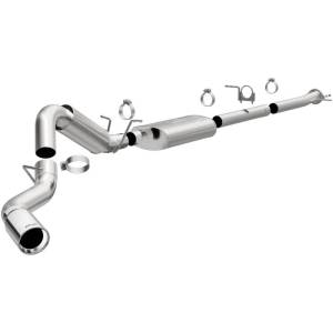 MagnaFlow 2022+ GM 2500/3500HD 6.6L Gas Single Passenger Side Rear Exit Cat-Back Exhaust - 19524