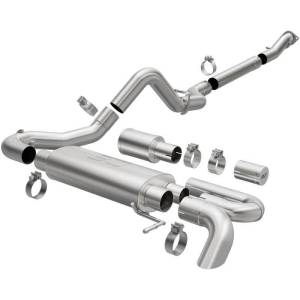 MagnaFlow 2021 Ford Bronco Overland Series Cat-Back Exhaust w/ Single Straight Driver Exit- No Tip - 19559