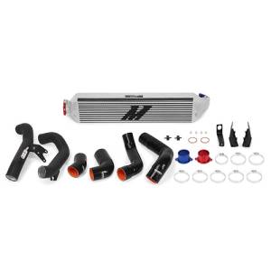 Mishimoto 2016+ Honda Civic 1.5T / 2017+ Honda Civic Si Silver Intercooler Kit w/Black Pipes - MMINT-CIV-16KSLWBK