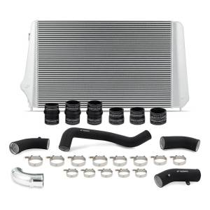 Mishimoto 17-19 GM L5P Duramax Intercooler Kit - Silver w/ WBK Pipes - MMINT-DMAX-17KSLBK