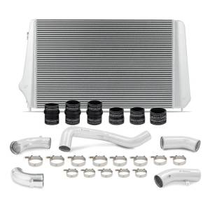 Mishimoto 17-19 GM L5P Duramax Intercooler Kit - Silver w/ Polished Pipes - MMINT-DMAX-17KSLP