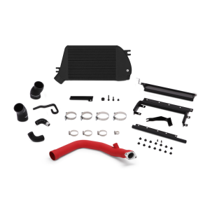 Mishimoto - Mishimoto 2015 Subaru WRX Top-Mount Intercooler Kit - Powder Coated Black & Wrinkle Red Pipes - MMTMIC-WRX-15RBK - Image 2