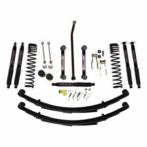 Skyjacker Jeep XJ/MJ 4.5in Suspension Lift System w/ Rear Leaf Springs & Black Max Shocks - JC4558KSBLT