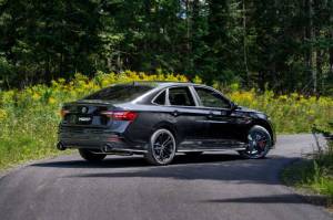 MBRP - MBRP 2022 VW Jetta GLI 2.0 TSI 3in Cat Back T304 SS 2.5in Dual Split Rear w/ Carbon Fiber Tips - S46153CF - Image 3