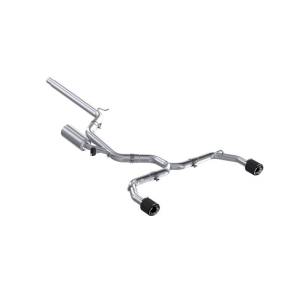 MBRP 2022 VW Golf GTI MK8 T304 SS 3in Cat-Back Exhaust 2.5in Dual Split Rear w/ Carbon Fiber Tips - S46173CF