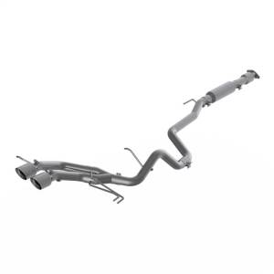 MBRP 13-18 Hyundai Veloster Turbo 4.0in OD Tips Dual Outlet 2-1/2in AL Cat Back - S4703AL