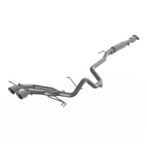 MBRP - MBRP 13-18 Hyundai Veloster Turbo 4.0in OD Tips Dual Outlet 2-1/2in AL Cat Back - S4703AL - Image 2