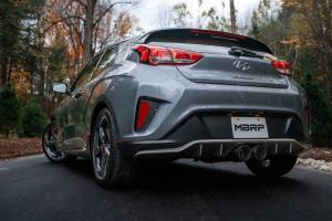 MBRP - MBRP 2019+ Hyundai Veloster Turbo Cat Back - T304 Stainless - Carbon Fiber Tip - S47053CF - Image 4