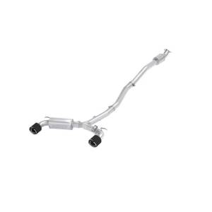 MBRP 22-23 Hyundai Kona N 2.0L Turbo 3in Cat Back Dual Rear with Carbon Fiber Tips - T304 - S47093CF