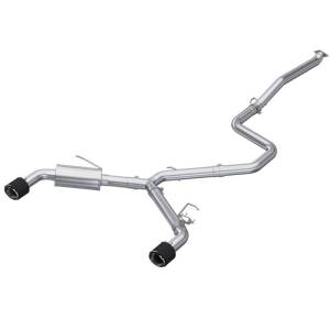 MBRP - MBRP 22-23 Hyundai Elantra N 2.0L Turbo T304  5in OD CF Tips Dual Outlet 3in Cat Back Exhaust - S47103CF - Image 1