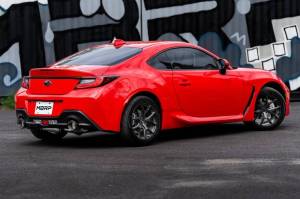 MBRP - MBRP 13-16 Subaru BRZ 2.0L/ 2.4L 3in Dual Split Rear Cat Back w/Burnt End Tips- T304 - S48043BE - Image 3