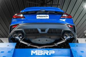 MBRP - MBRP 2022 Subaru WRX 2.5in Dual Split Rear Exit w/ Quad BE Tips - T304 - S48103BE - Image 2