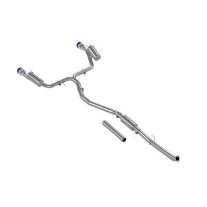 MBRP 22-24 Honda Civic SI 1.5L T304 SS 3in Cat-Back Exhaust 2.5in Dual Split Rear w/ Burnt End Tips - S49033BE