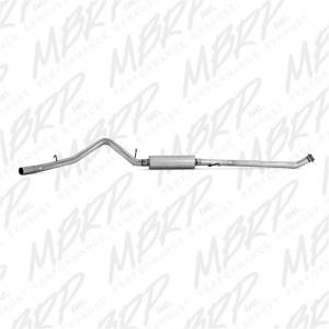 MBRP - MBRP 2003-2007 Chev/GMC 1500 Classic 4.8/5.3L EC/CC-SB Cat Back Single Side AL P Series Exhaust - S5014P - Image 3