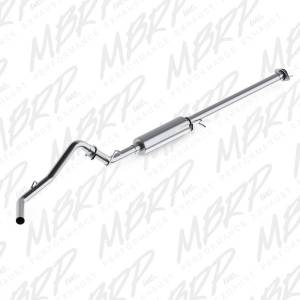 MBRP - MBRP 2007-2008 Chev/GMC 1500 CC EC 6ft6in bed 4.8/5.3L 3in Cat Back Single Side AL P Series Exhaust - S5036P - Image 2