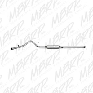 MBRP - MBRP 2007-2008 Chev/GMC 1500 CC EC 6ft6in bed 4.8/5.3L 3in Cat Back Single Side AL P Series Exhaust - S5036P - Image 4