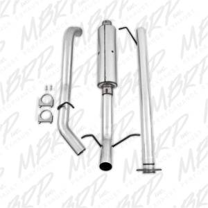 MBRP - MBRP 2007-2008 Chev/GMC 1500 CC EC 6ft6in bed 4.8/5.3L 3in Cat Back Single Side AL P Series Exhaust - S5036P - Image 5