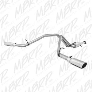 MBRP - MBRP 2007-2008 Chev/GMC 1500 (Next Gen.) CC EC (excl. 8 bed) 4.8/5.3L/6.0L Cat Back Dual Split - S5038AL - Image 2