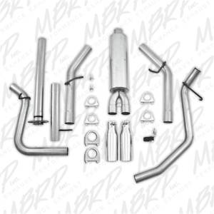 MBRP - MBRP 2007-2008 Chev/GMC 1500 (Next Gen.) CC EC (excl. 8 bed) 4.8/5.3L/6.0L Cat Back Dual Split - S5038AL - Image 5