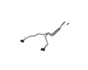 MBRP 2021+ Chevy Tahoe / GMC Yukon T304 SS 3in Cat-Back Dual Split Exhaust w/ Quad Carbon Fiber Tips - S50573CF