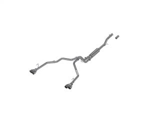 MBRP 21-24 Chevrolet Surburban XL 5.3L 3in Aluminized 2.5in Dual Split Carbon Fiber Cat-back - S5059AL