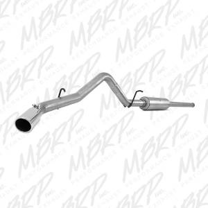 MBRP - MBRP 14 Chevy/GMC 1500 Silverado/Sierra 4.3L V6/5.3L V8 Single Side Exit AL 3in Cat Back Exhaust - S5080AL - Image 2