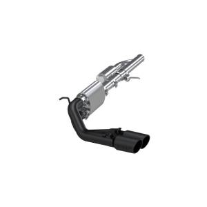 MBRP - MBRP 09+ Chevrolet Silverado 1500 3in Cat Back Pre-Axle Dual Outlet w/ 4in Tip - Black - S5081BLK - Image 4